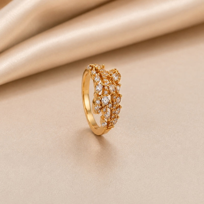Miayaa Petal Cluster Ring