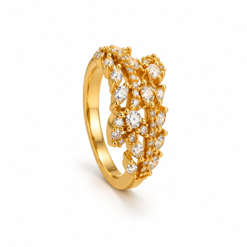 Miayaa Petal Cluster Ring