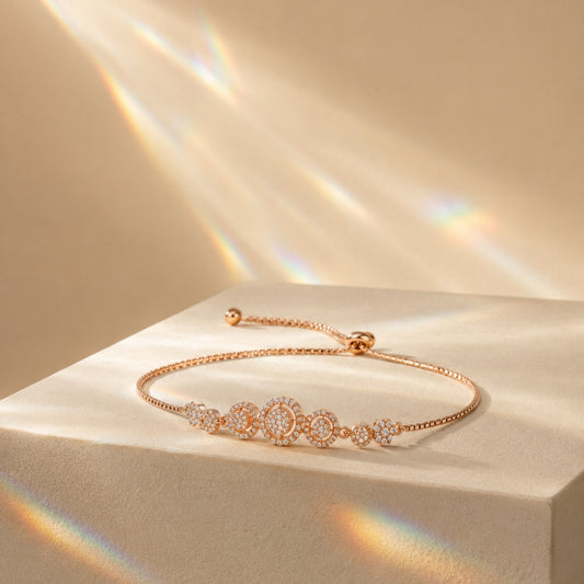 Miayaa Moon Phase Pavé Adjustable Bracelet - lifestyle