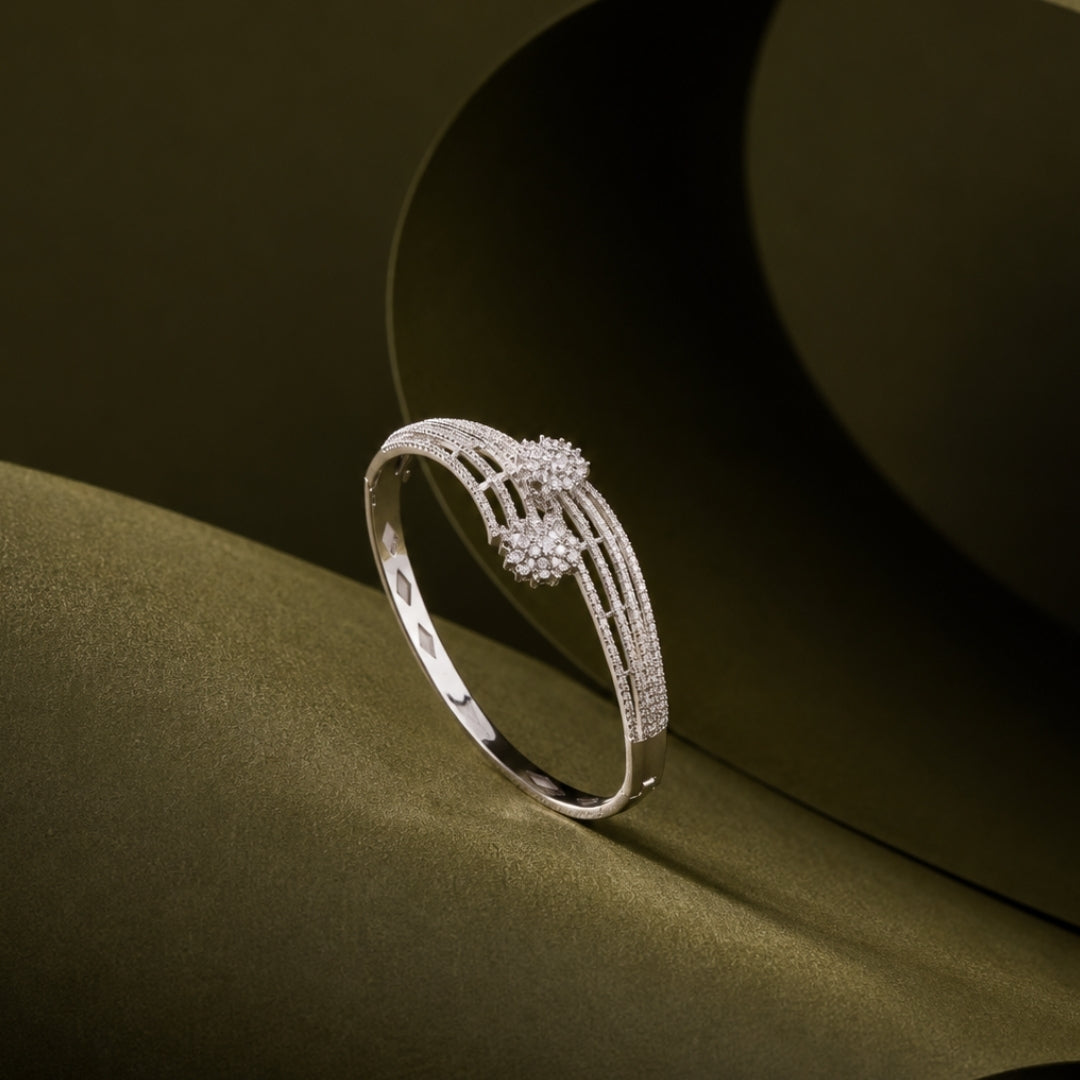 Miayaa Lumière Marquise Station Bangle - lifestyle