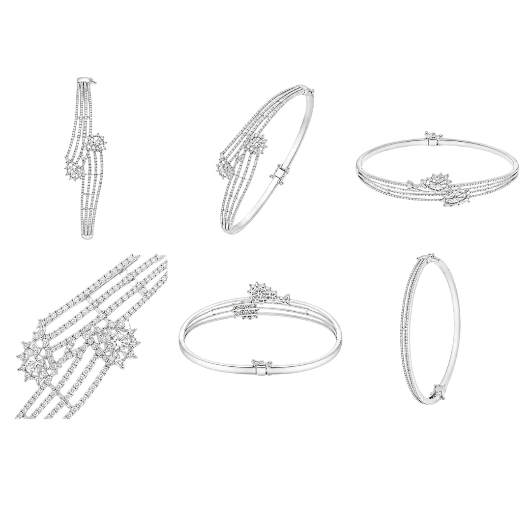 Miayaa Shooting Star Bangle - Multiple angles collage