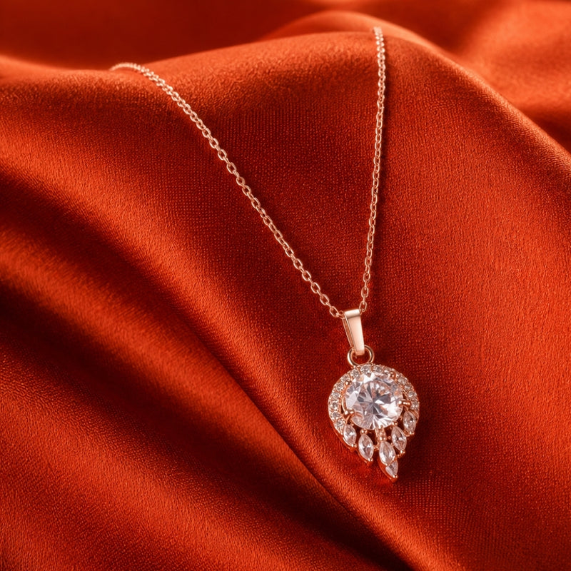 Miayaa Butterfly Pavé Pendant Necklace