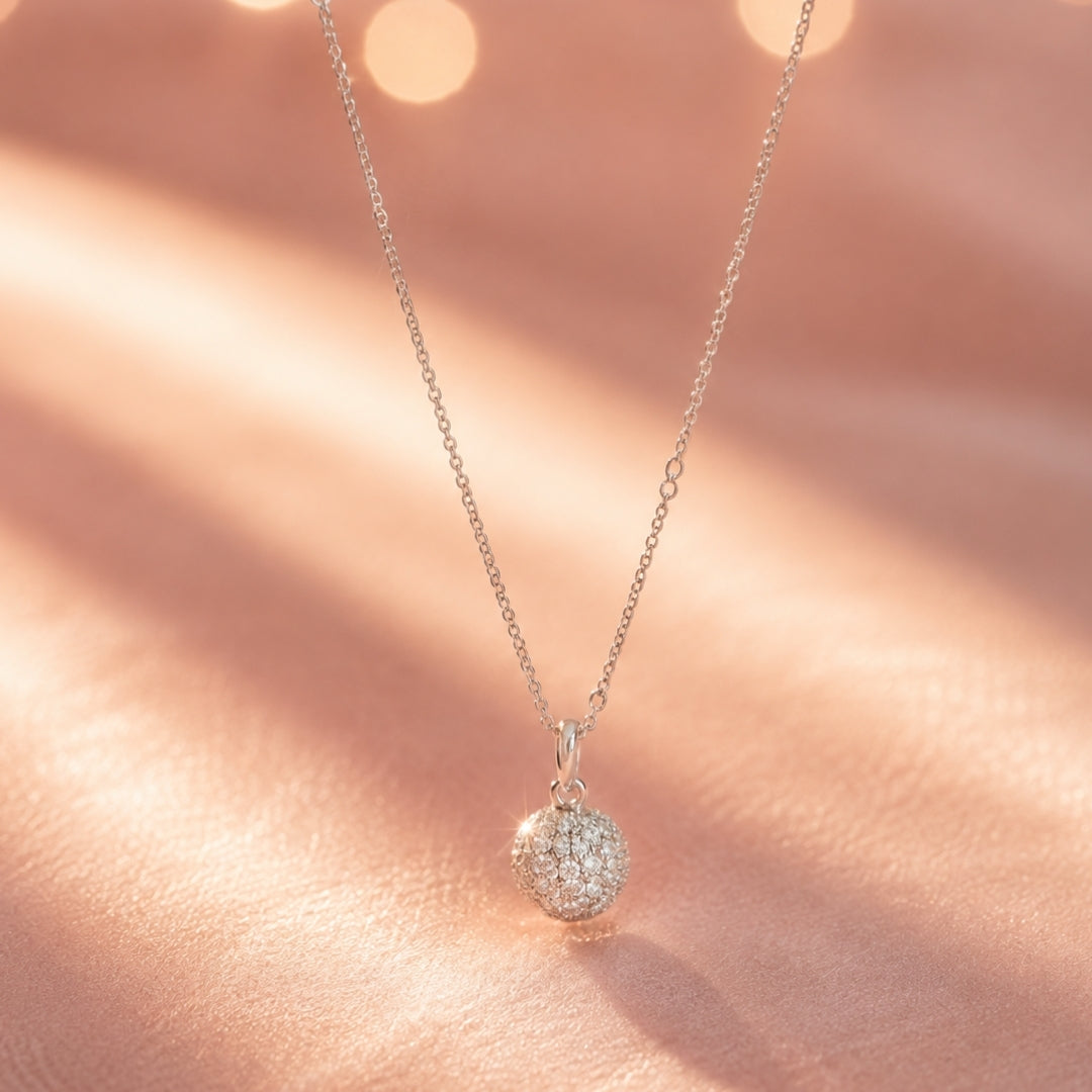 Miayaa Crystal Column Pendant Necklace