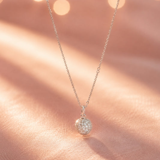 Miayaa Crystal Column Pendant Necklace