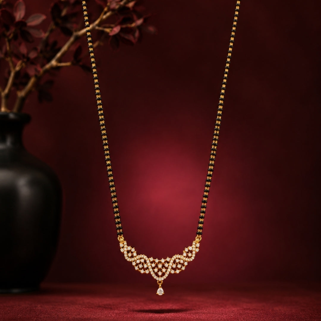 Miayaa Lattice Bloom Mangalsutra