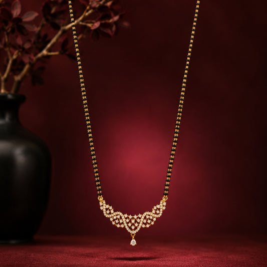 Miayaa Lattice Bloom Mangalsutra
