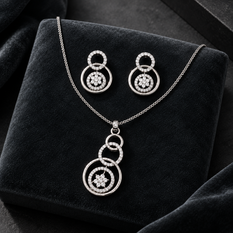 Miayaa Noor Cascade Necklace Set