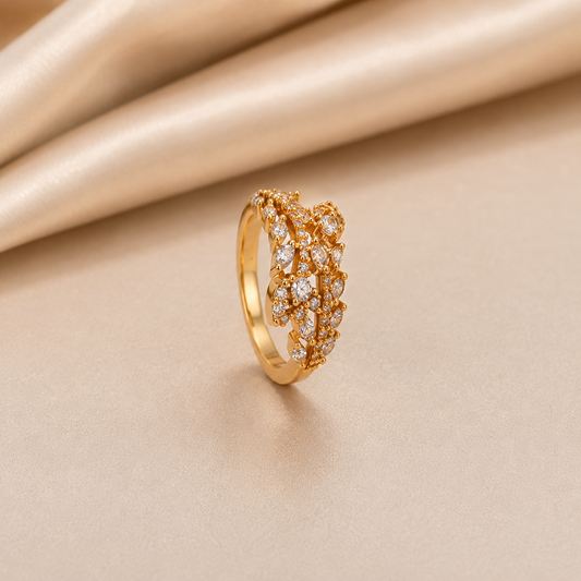 Miayaa Petal Cluster Ring