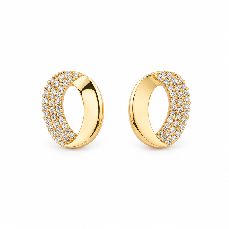 Miayaa Éclat Oval Studs