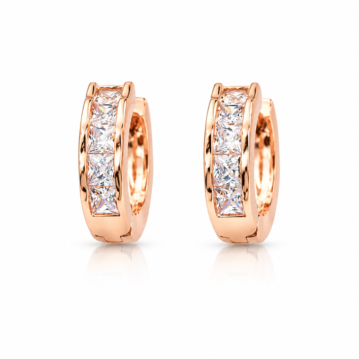 Miayaa Princesse Hoop Earrings – white background