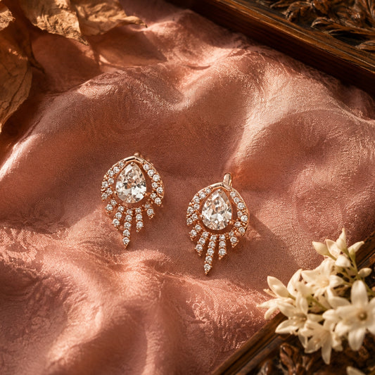 Miayaa Soleil Teardrop Ray Stud Earrings