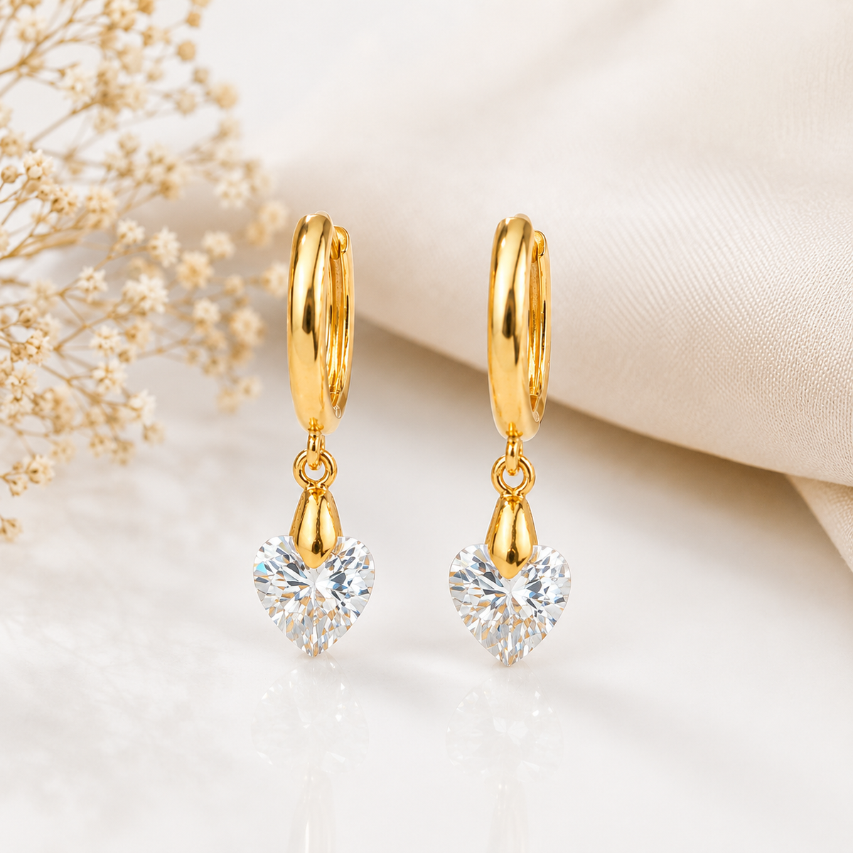 Miayaa Amour Solitaire Earrings