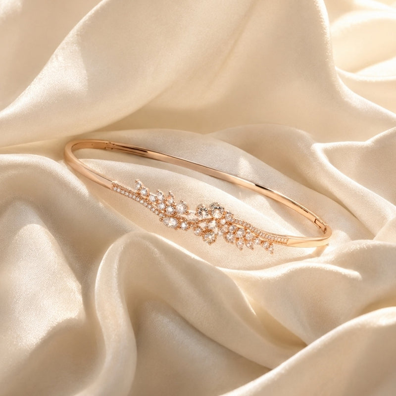 Miayaa Floral Vine Marquise Bangle