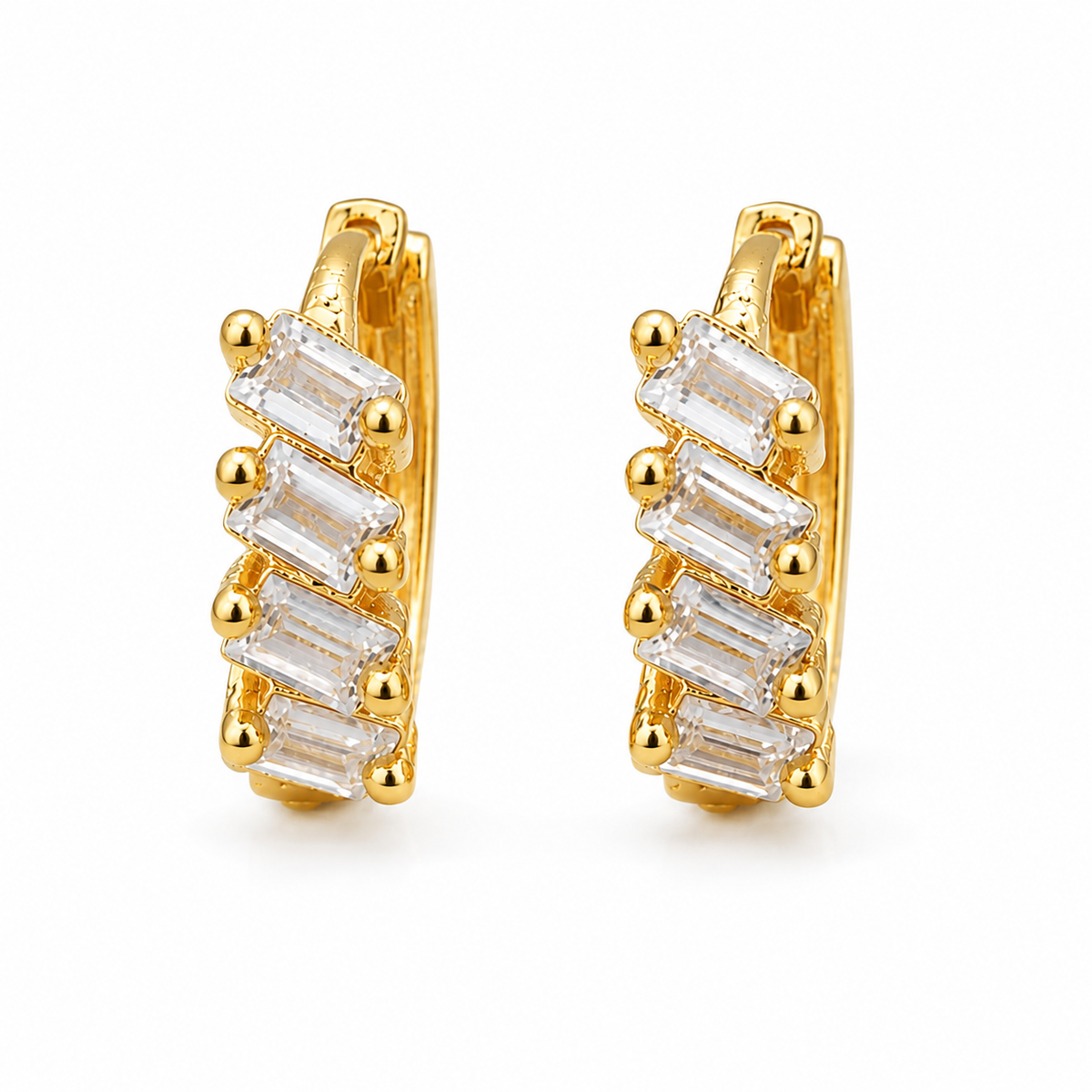 Miayaa Sparkle Line Hoops – white background 2