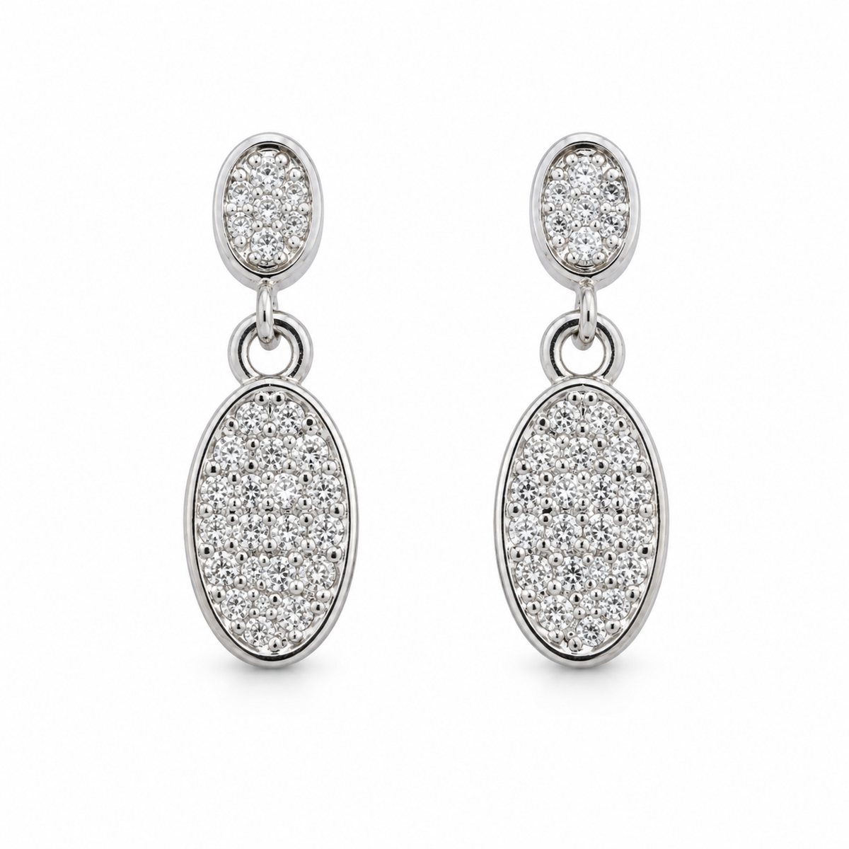 Miayaa Blush Oval Drops – white background
