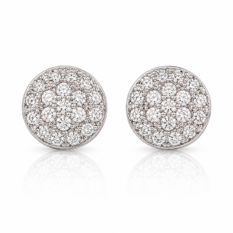 Miayaa Pavé Ball Studs