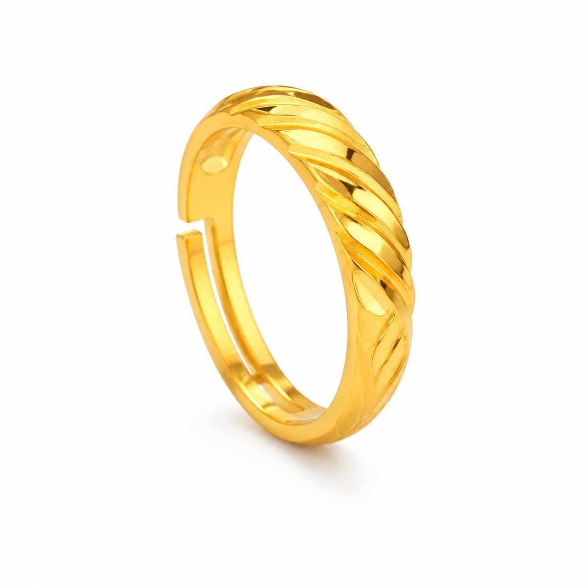 Miayaa Twist Band Ring